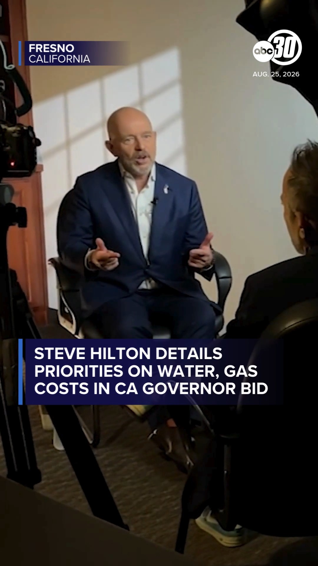 Steve Hilton details priorities on water, gas costs in ca governor bid