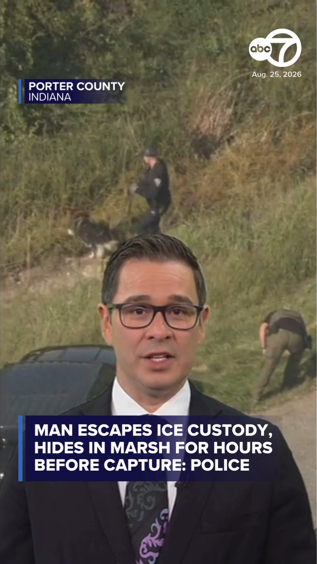 Man escapes ICE custody, hides in Ind. marsh for hours before capture