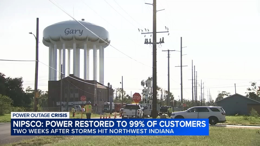 Power restored for most in NW Indiana; more storms possible Wednesday