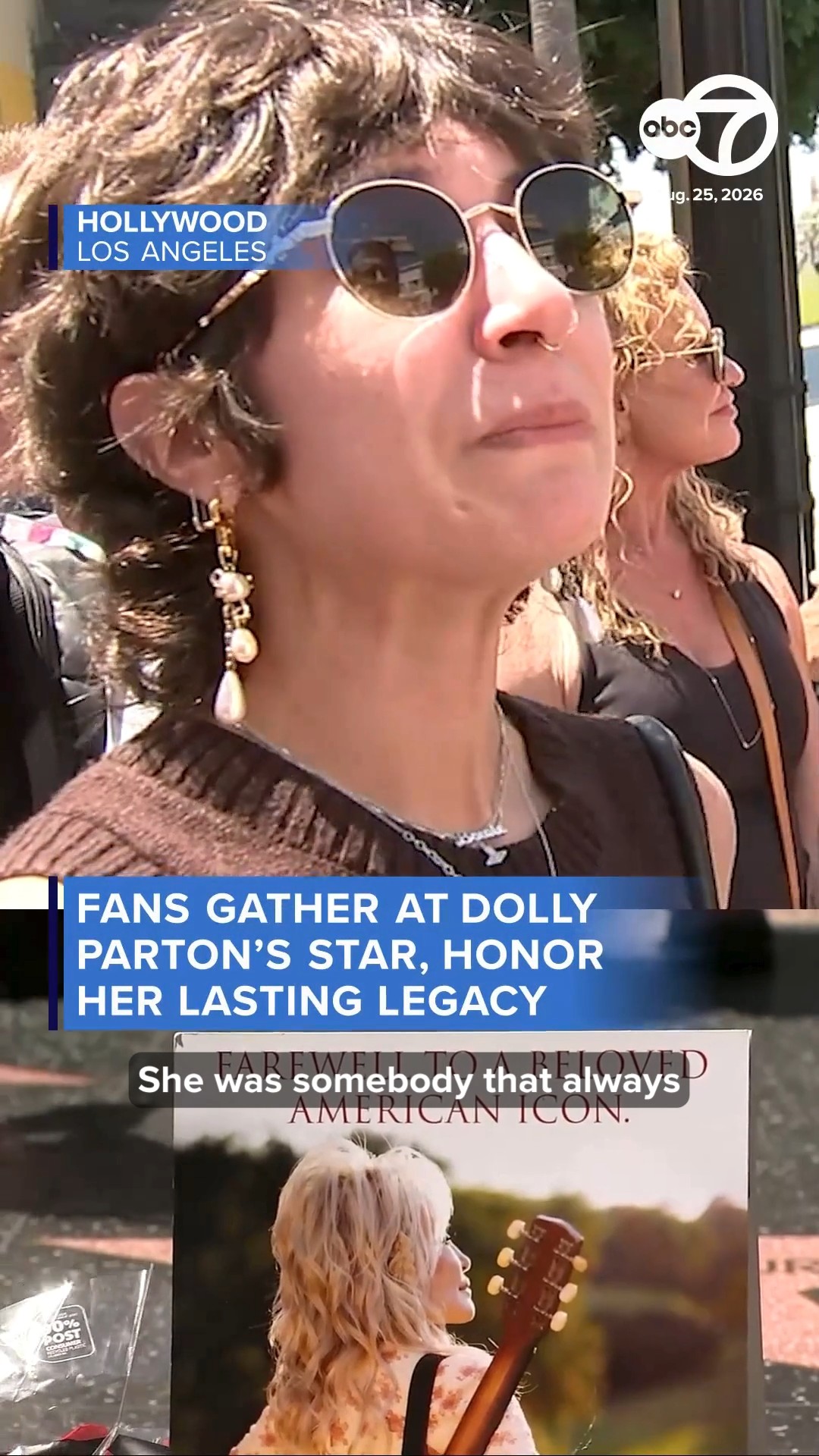 Fans gather at Dolly Parton's star, honor her lasting legacy