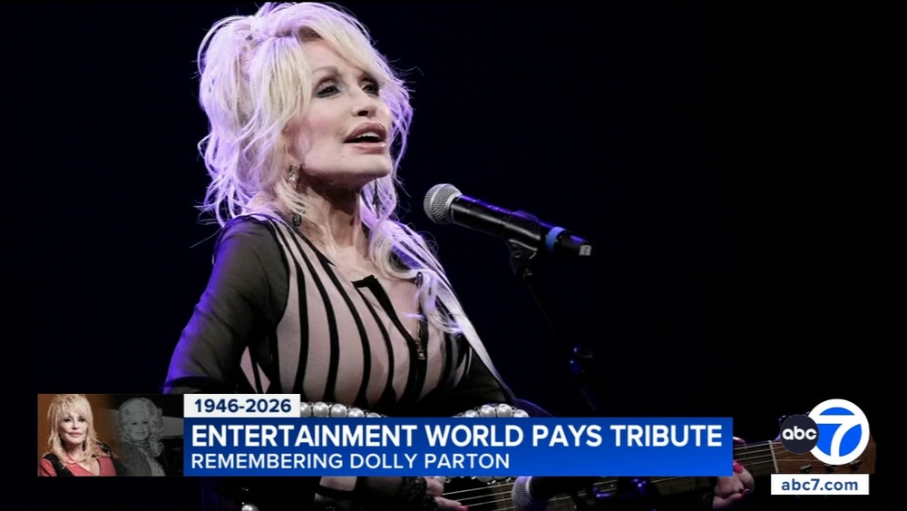 Entertainment world pays tribute to Dolly Parton