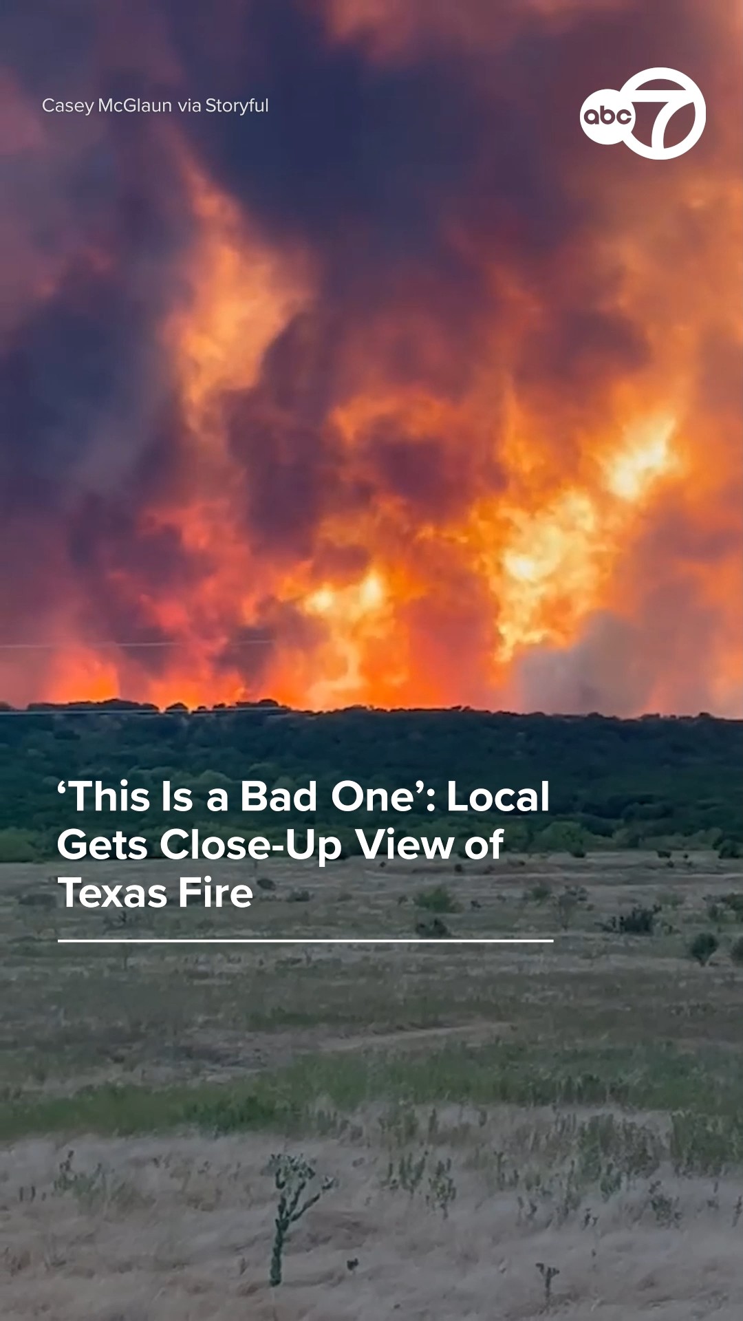 'This is a bad one': local gets close-up view of Texas fire.
