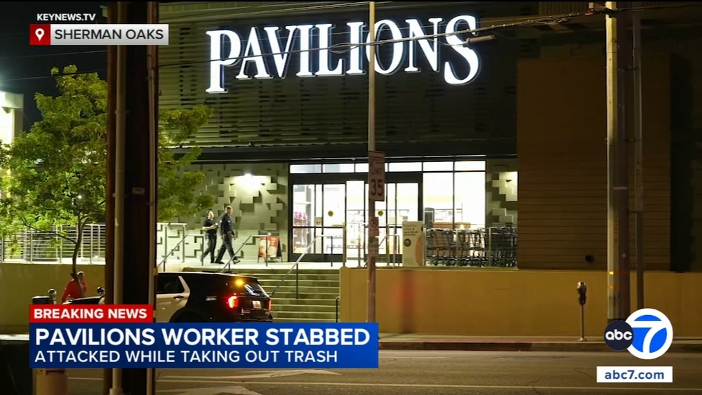 Sherman Oaks Pavilions worker stabbed while taking out trash