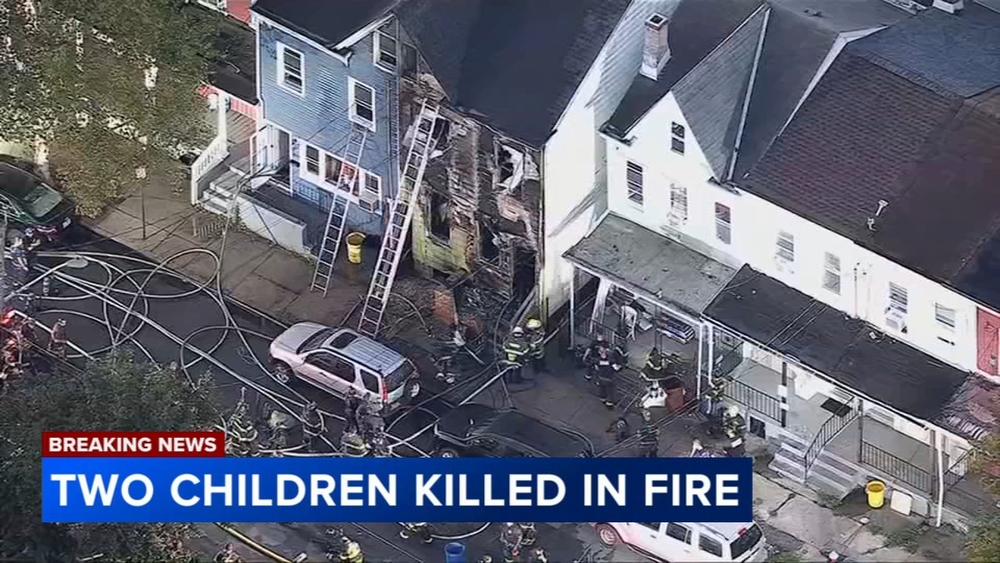 2 young children die in 3-alarm house fire in Trenton,