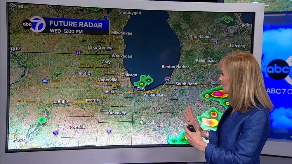 Chance for isolated severe storms for NW IN, south suburbs Wednesday