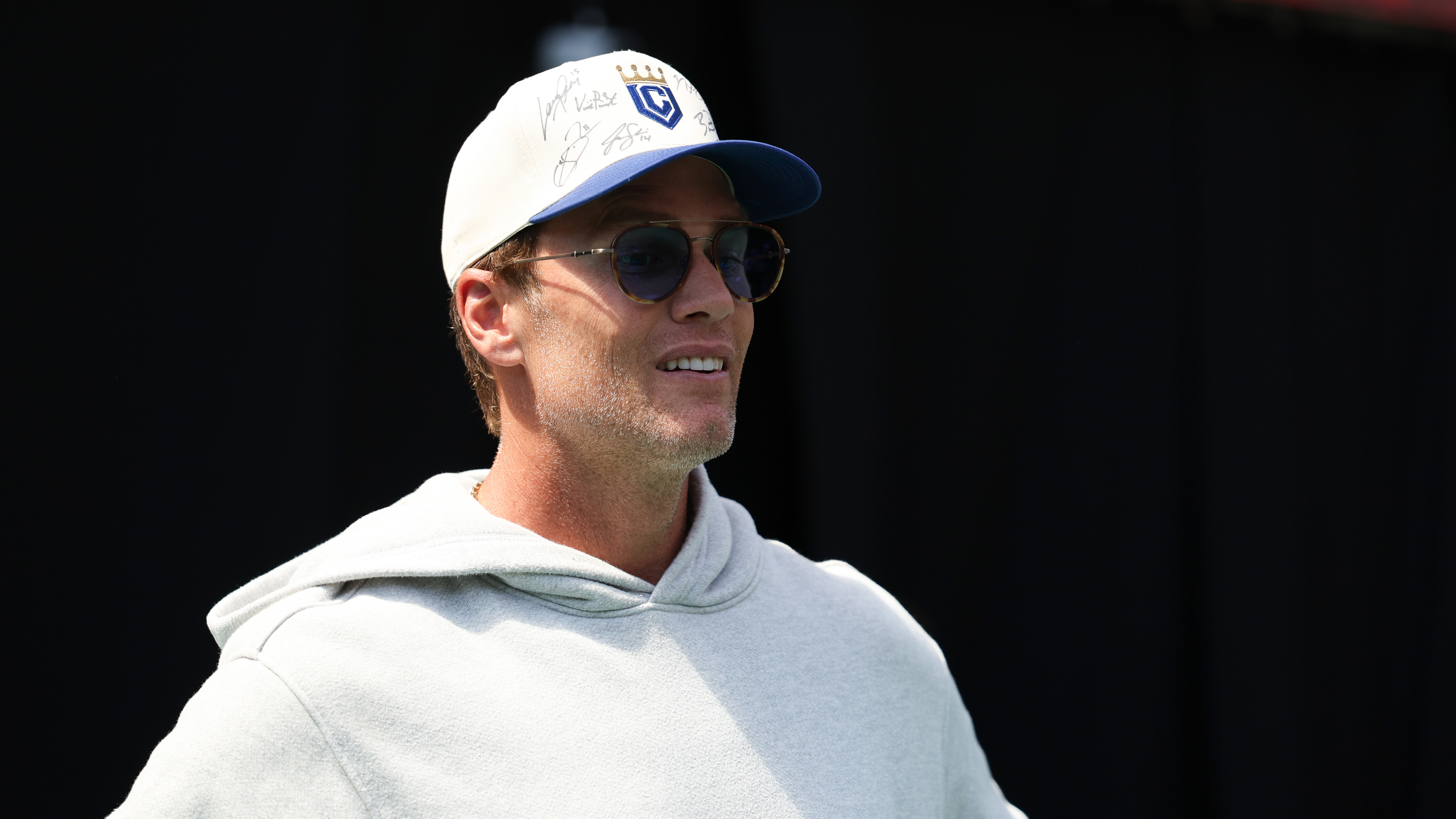 Tom Brady is seen at the CardVault by Tom Brady opening on June 20, 2026 in Kansas City, Missouri.