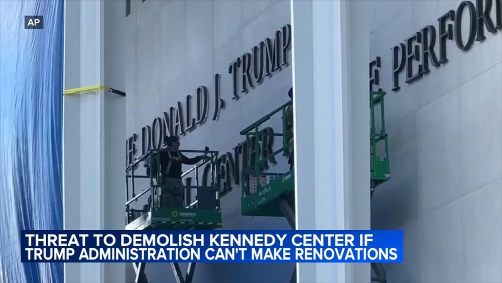 Trump suggests Kennedy Center could be demolished if court intervenes