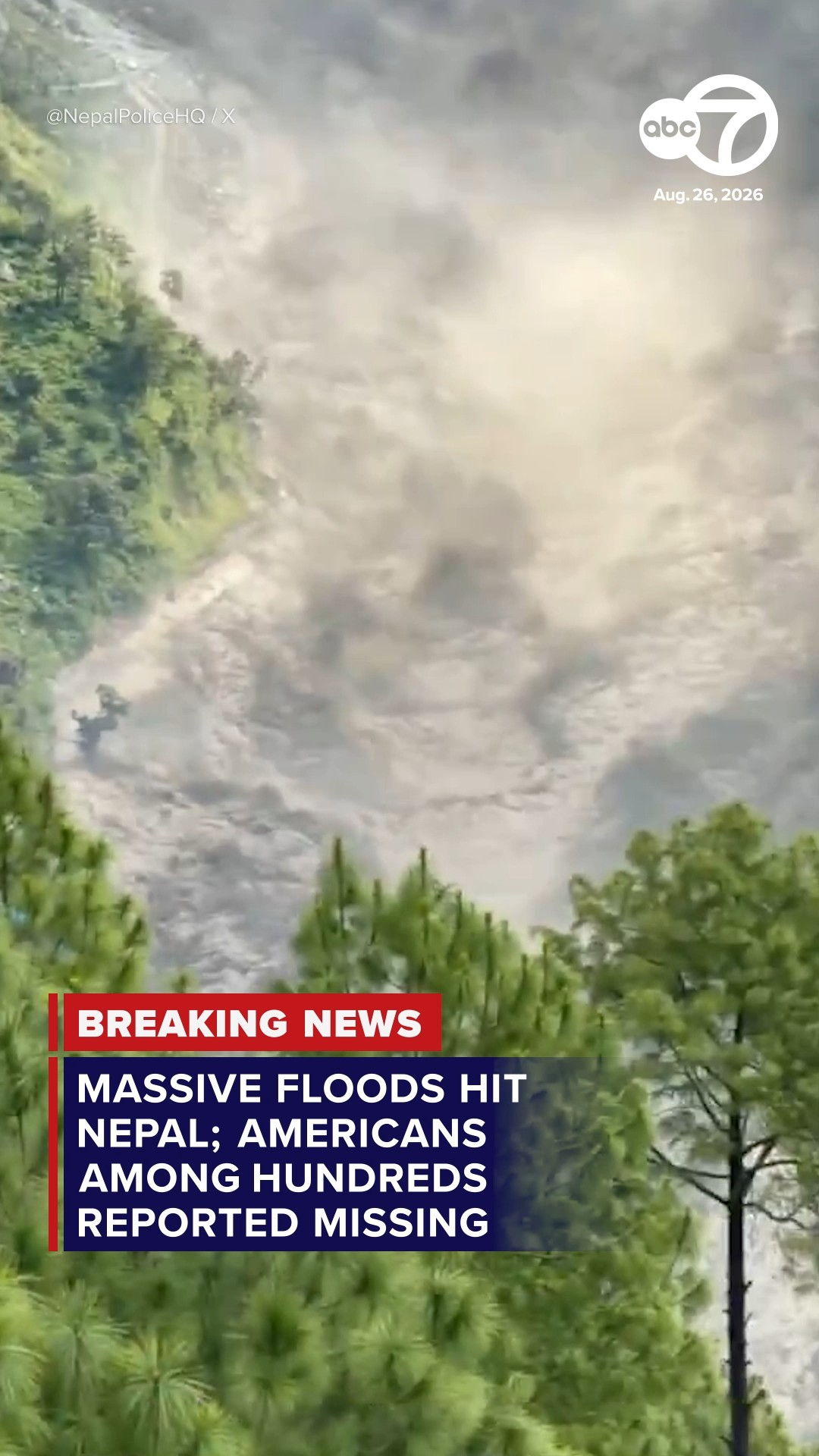 Massive floods hit Nepal; Americans among hundreds reported missing