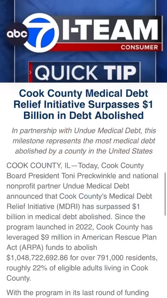 What to know about Cook County medical debt erasure
