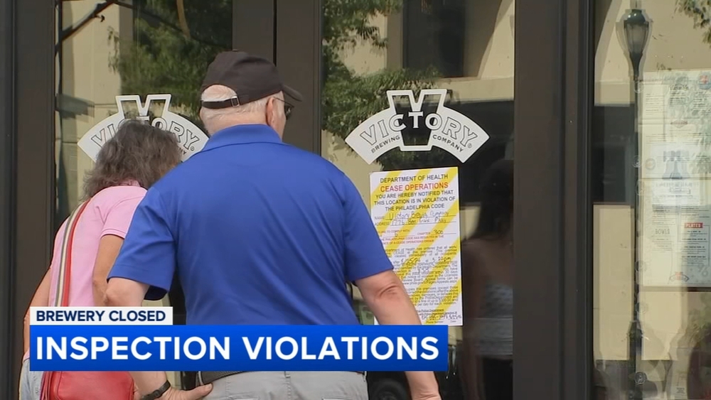 Victory Brewing Company ordered to close after health inspection finds mice, roaches