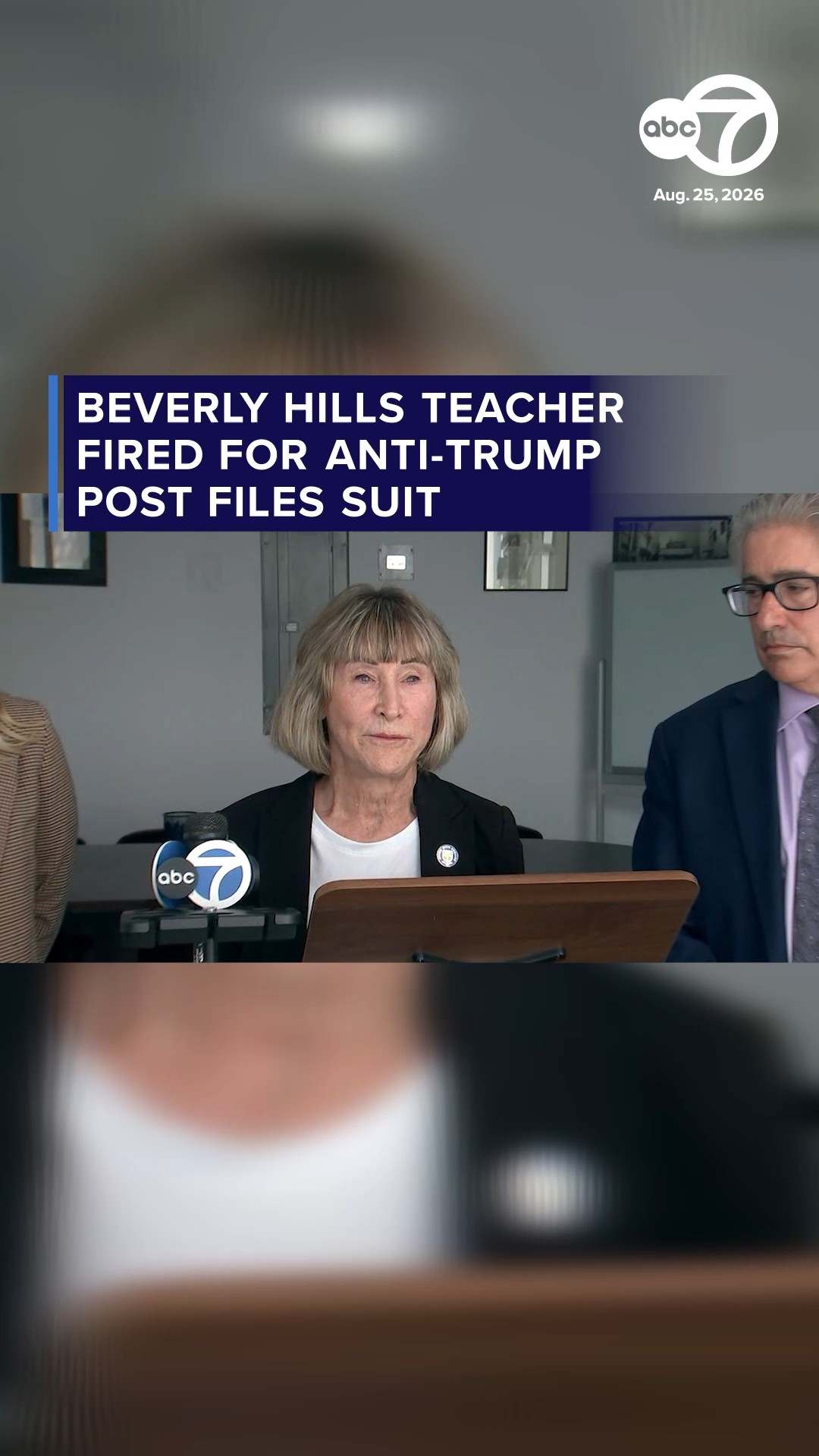 Beverly Hills teacher fired for anti-Trump post files suit