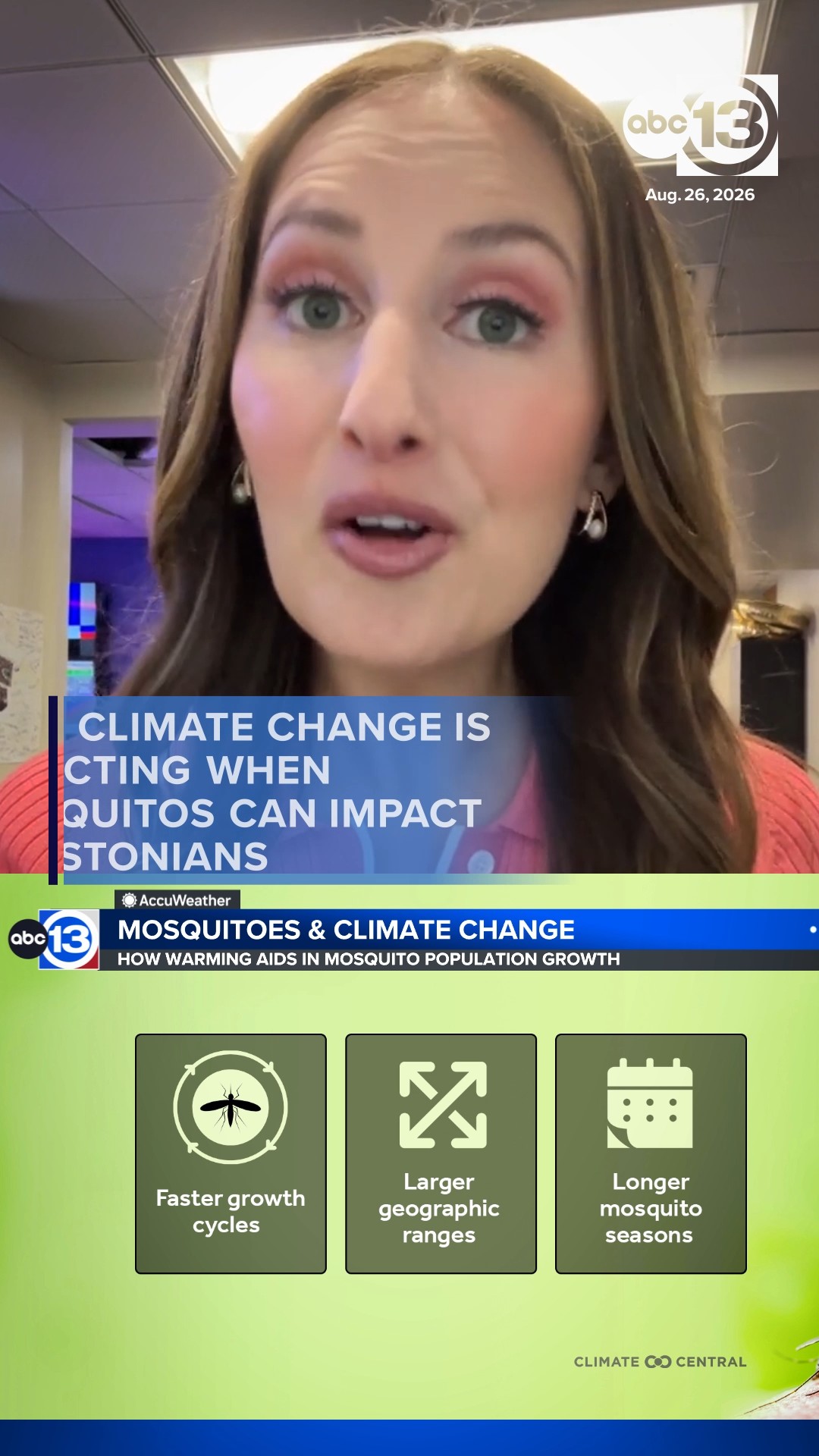 How climate change is impacting when mosquitos can impact Houstonians