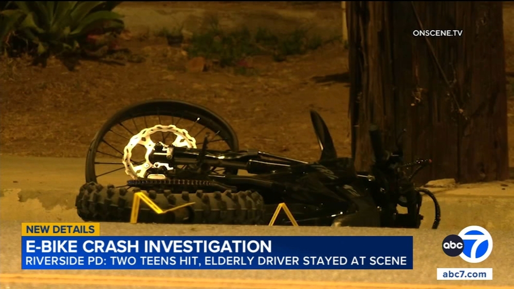2 teens riding e-scooter, e-motorcycle hit by driver in Riverside