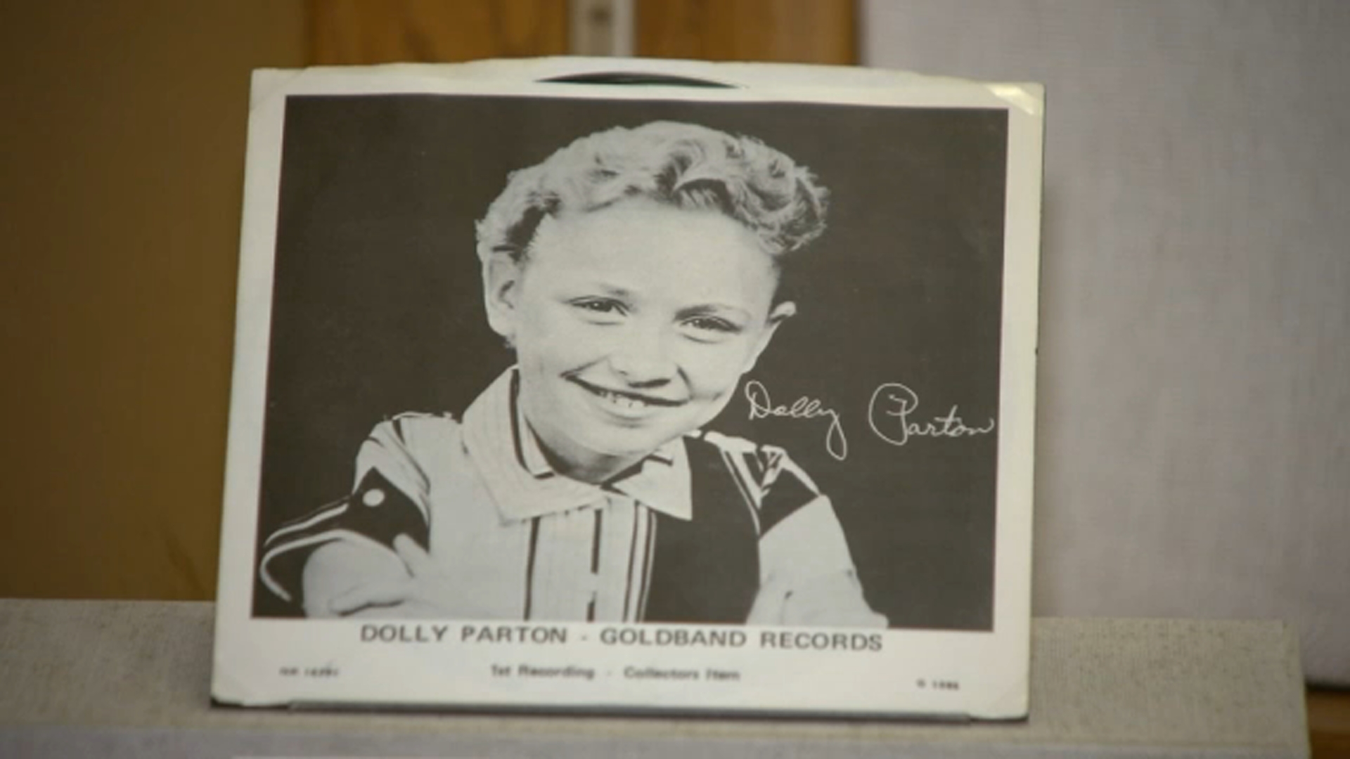 The record that launched Parton's career, a track titled Puppy Love.UNC Chapel Hill owns the original recording.