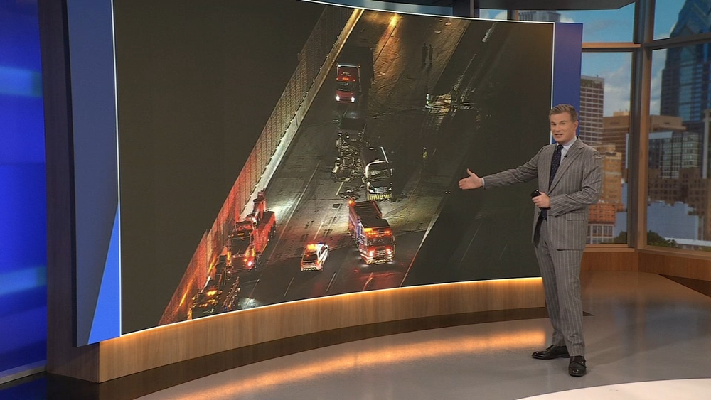 I-476 NB closed in Montgomery County after truck crash in work zone on Northeast Extension