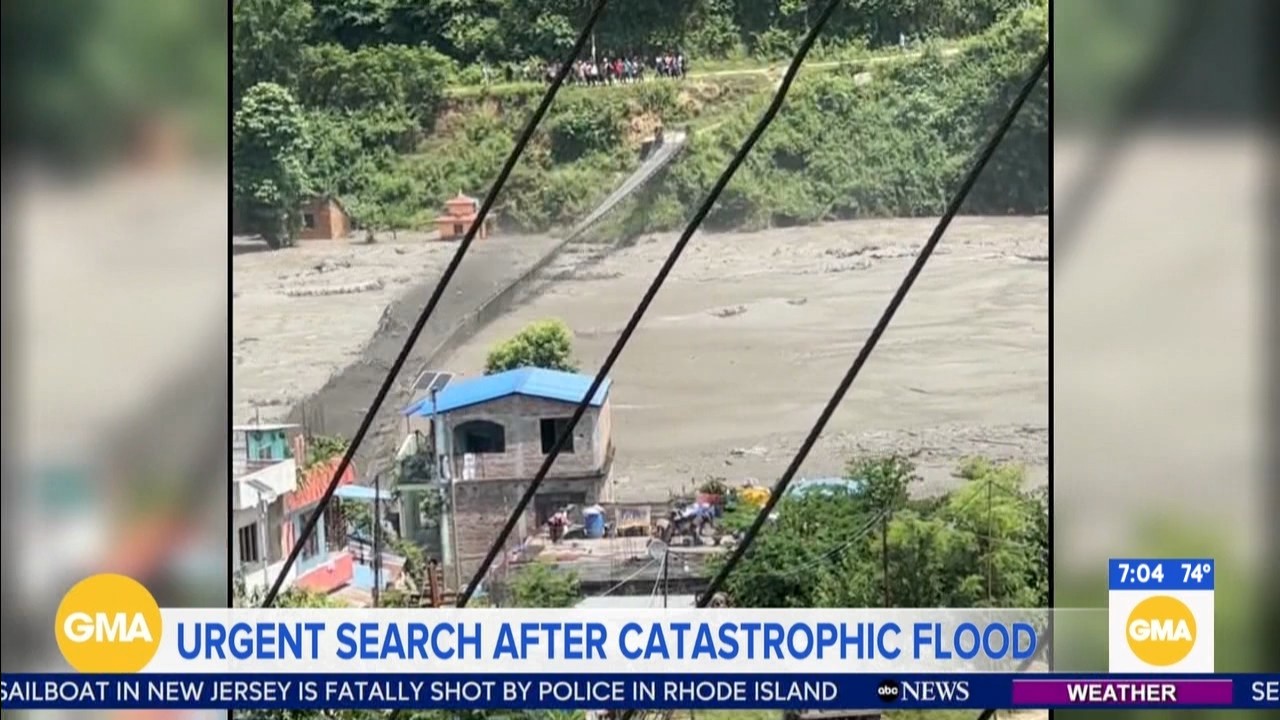 Nepal-Tibet flood deaths rise amid search for missing tourists