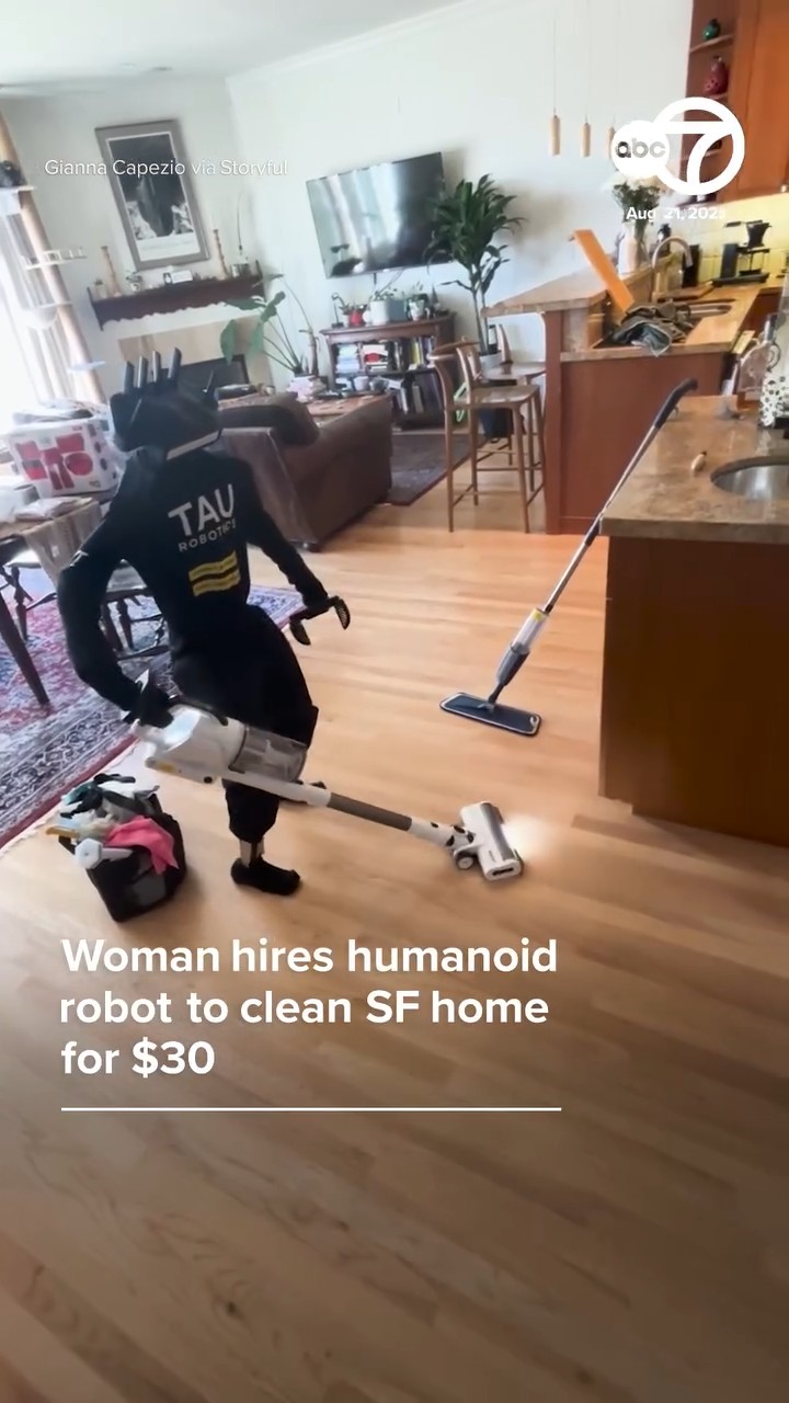 Woman hires humanoid robot to clean home for $30
