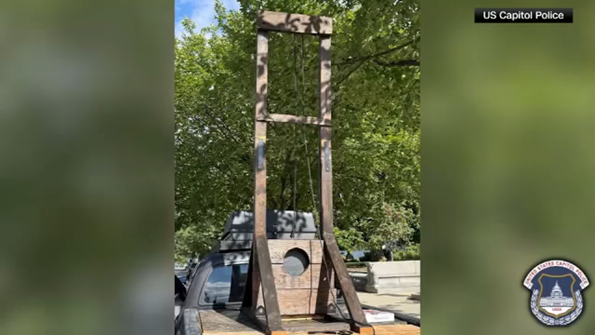 CA man arrested after guillotine found in pickup truck near US Capitol