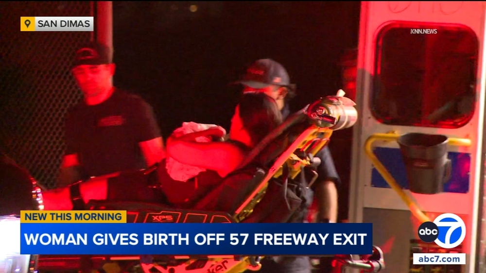 Woman gives birth off 57 Freeway exit in San Dimas