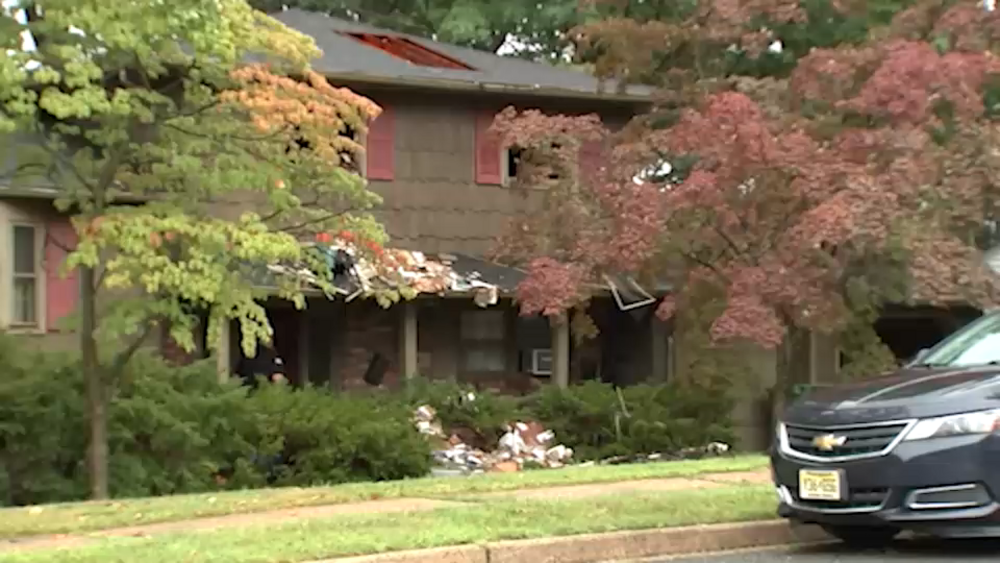 Lighting strike causes house fire in NJ