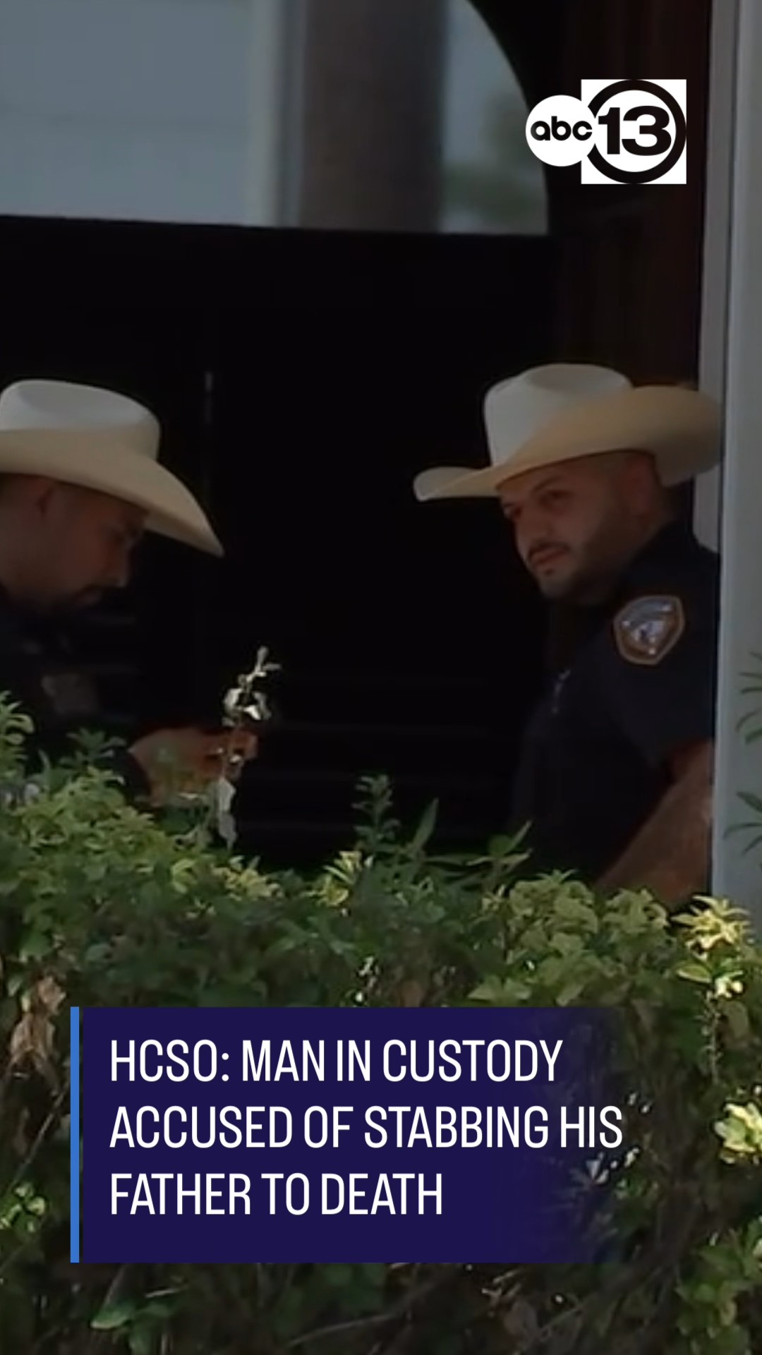 HCSO: Man in custody accused of stabbing his father to death