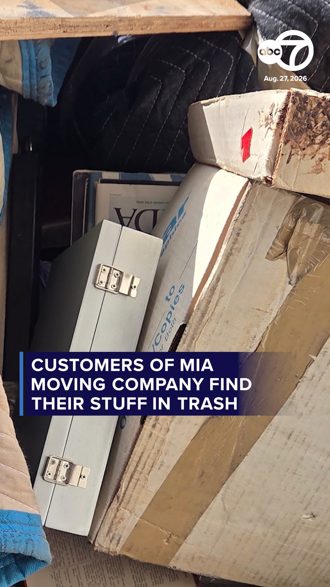 Customers of M.I.A. moving company find their stuff in the trash