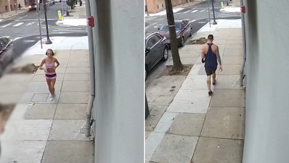 Woman says man tried to kick her during early morning run