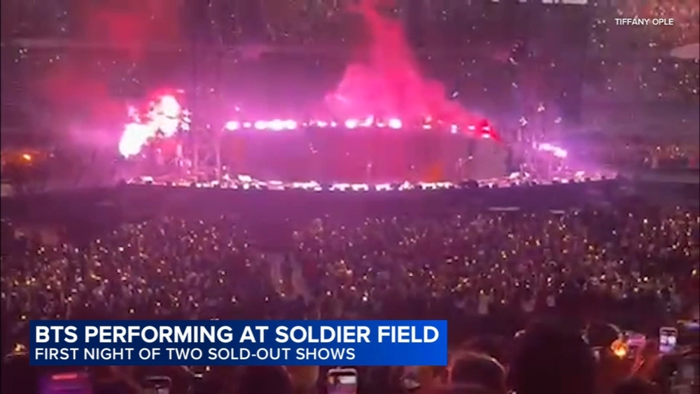 K-pop fans take over Chicago for BTS World Tour Soldier Field night 1