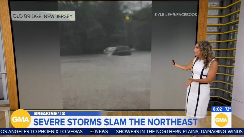 Severe storms slam Northeast