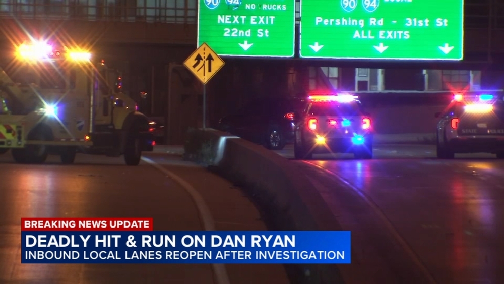 1 killed in Dan Ryan Expressway hit-and-run