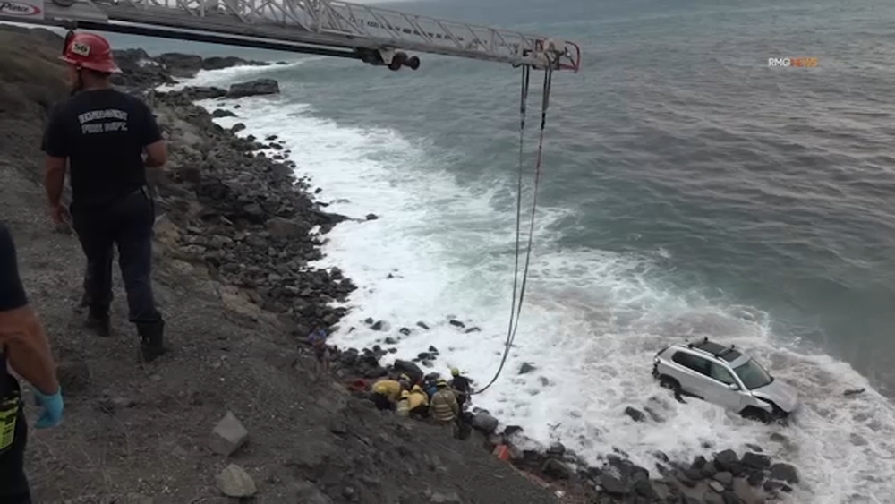 Driver rescued after plunging off cliff at Point Mugu
