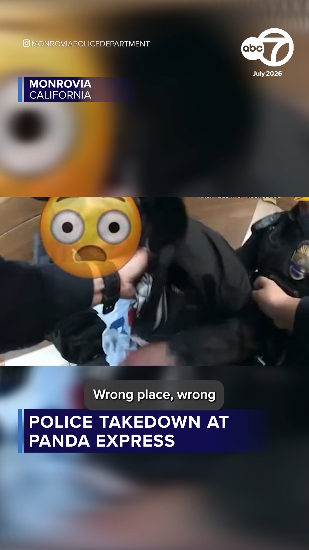 Police takedown at Panda Express