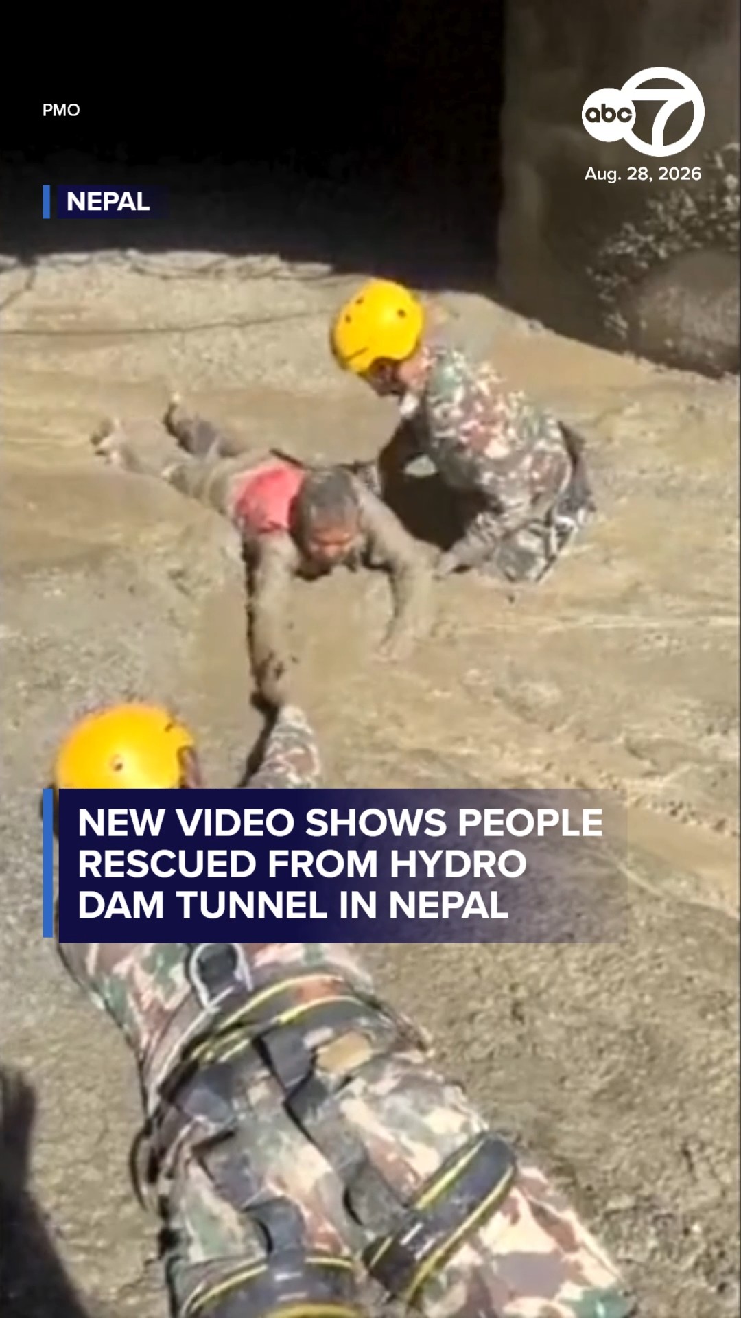 350 people rescued from tunnel in Nepal after deadly flash flooding