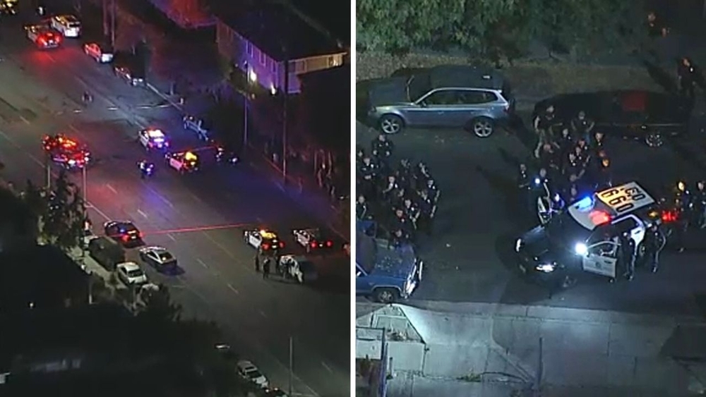 LAPD officer struck in Sylmar hit-and-run; suspect arrested