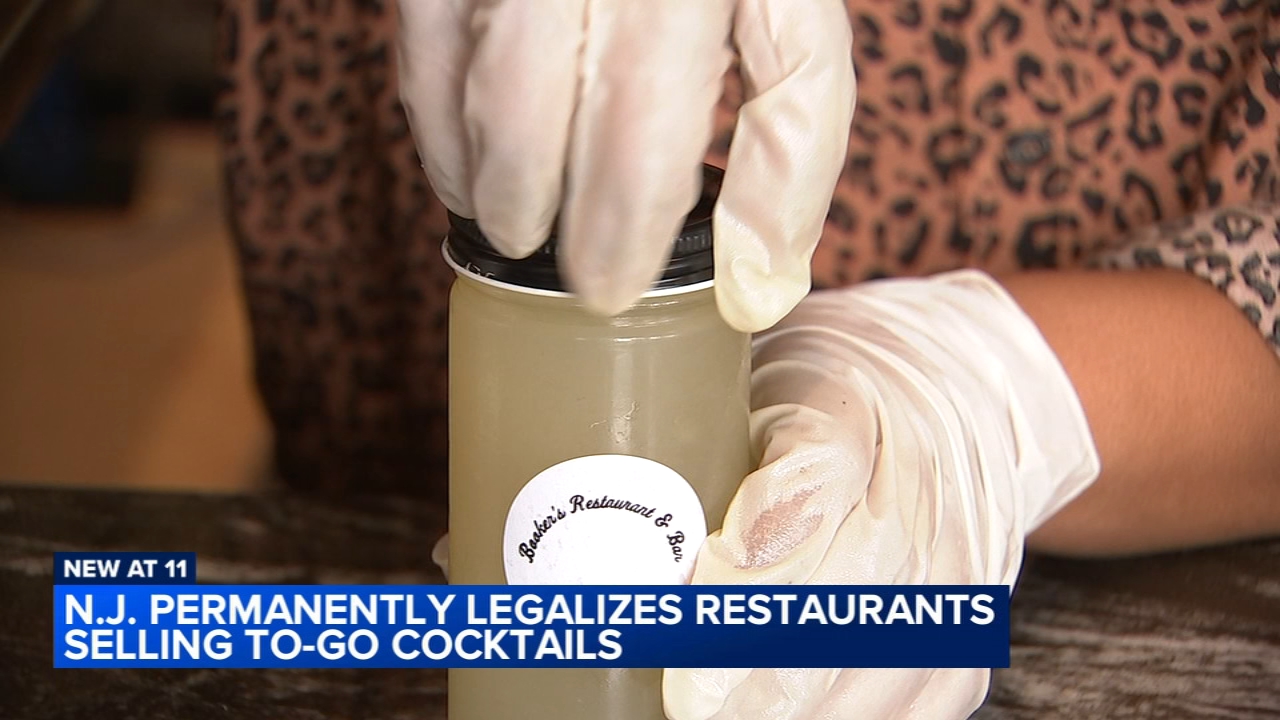 NJ permanently legalizes restaurants selling to-go cocktails
