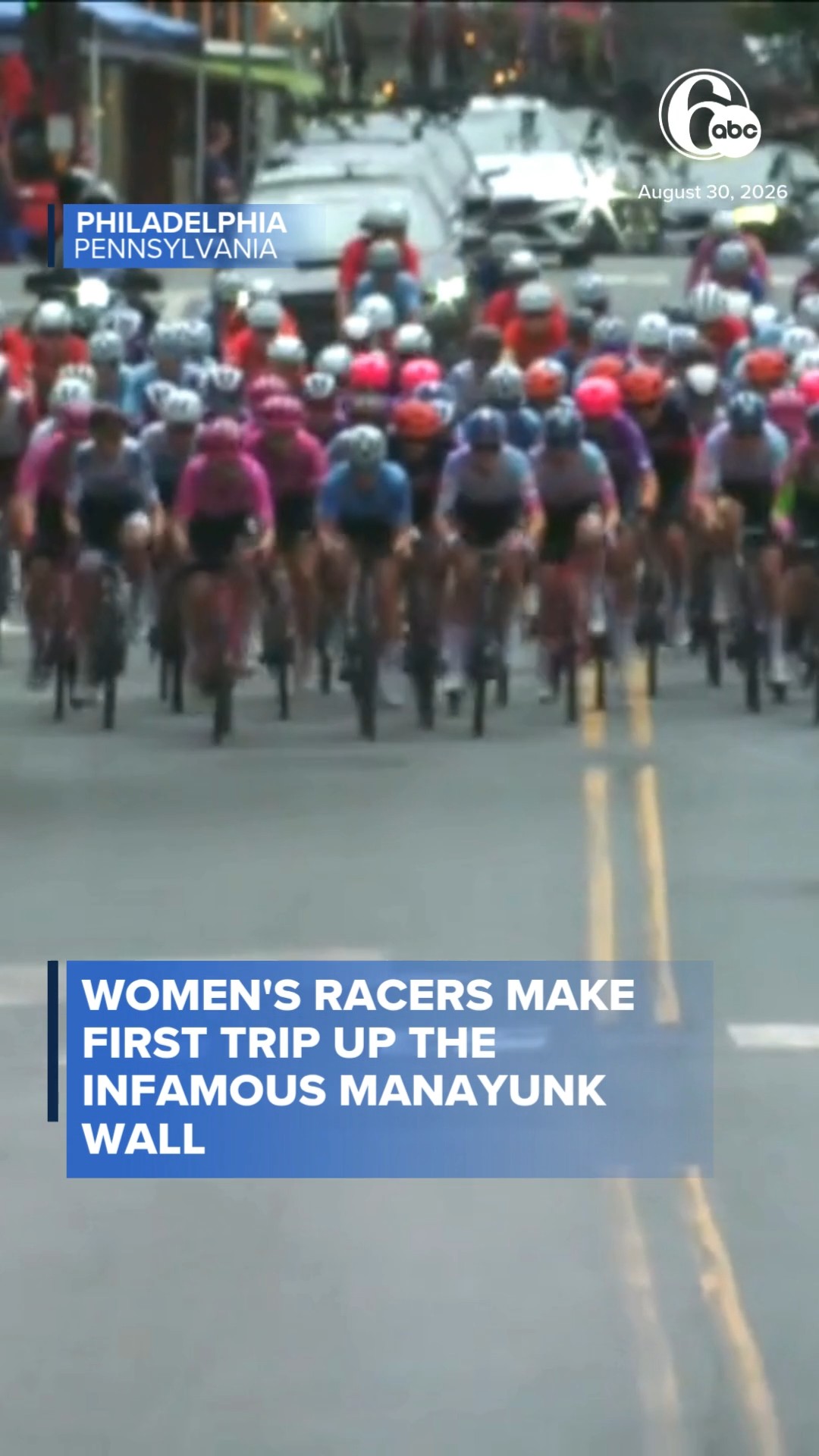 Women's racers make first trip up the infamous Manayunk Wall