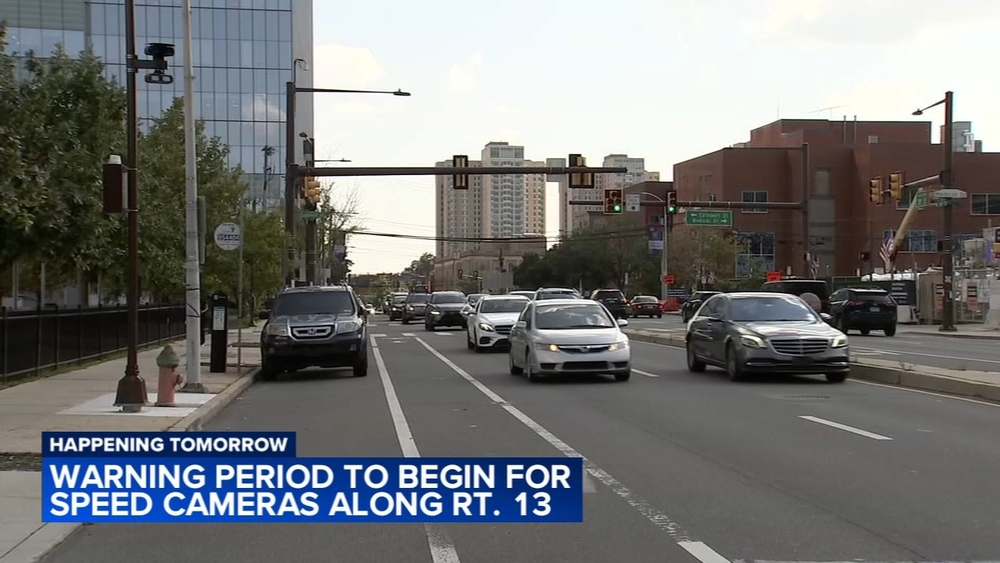 Warning period begins Monday for automated speed cameras along Route 13 in Philadelphia