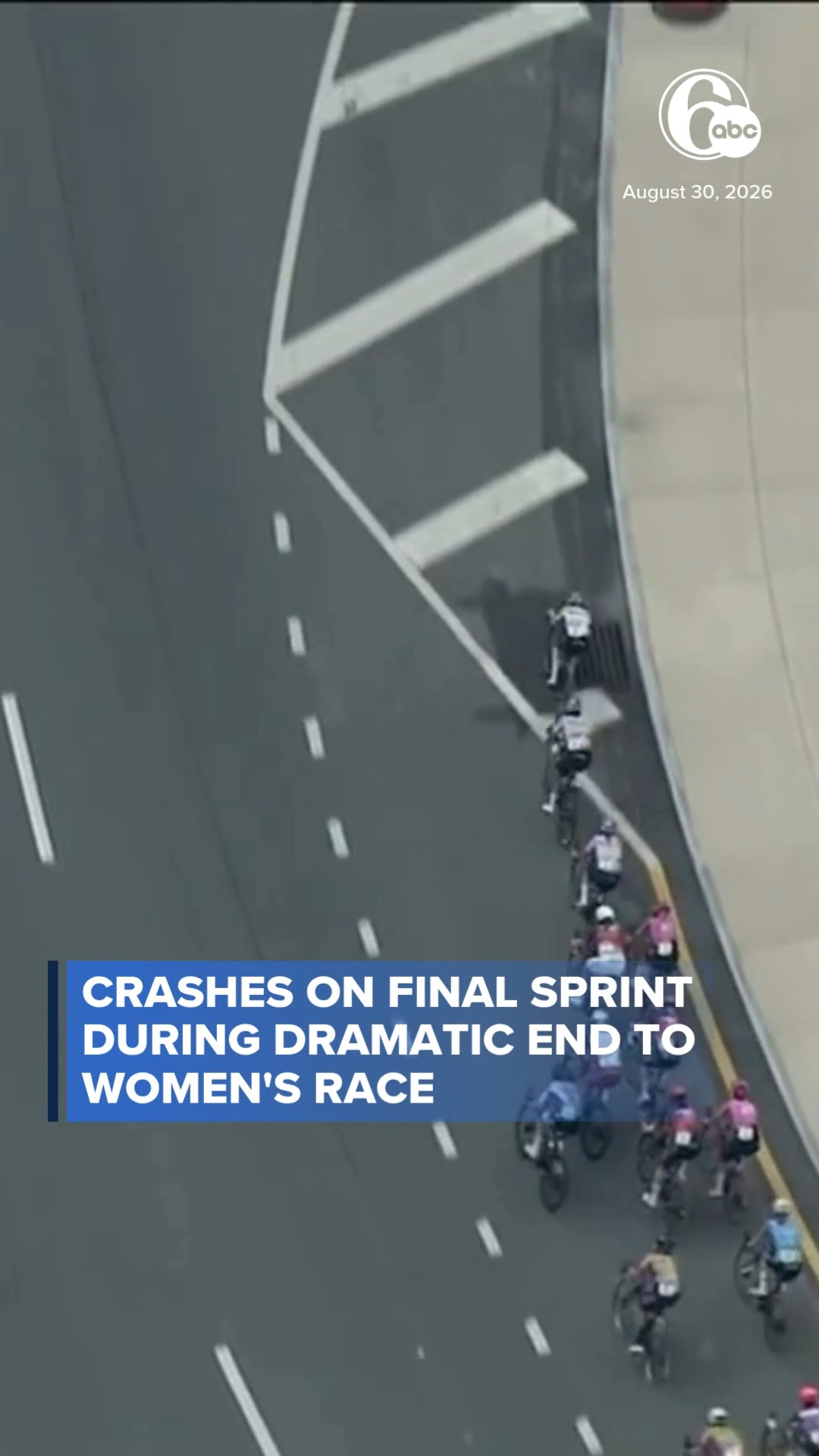 Crashes on final sprint during dramatic end to women's race