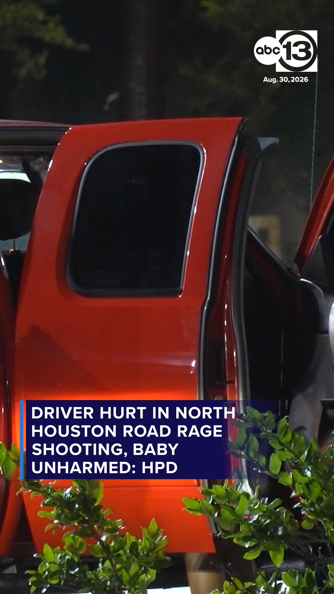 Driver hurt in north Houston road rage shooting, baby unharmed: HPD