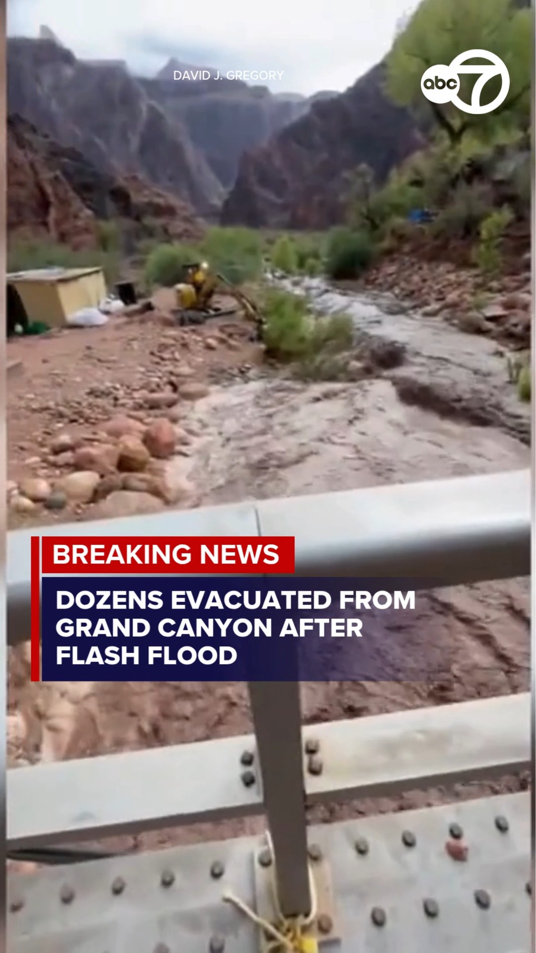 Dozens evacuated from Grand Canyon after flash flood