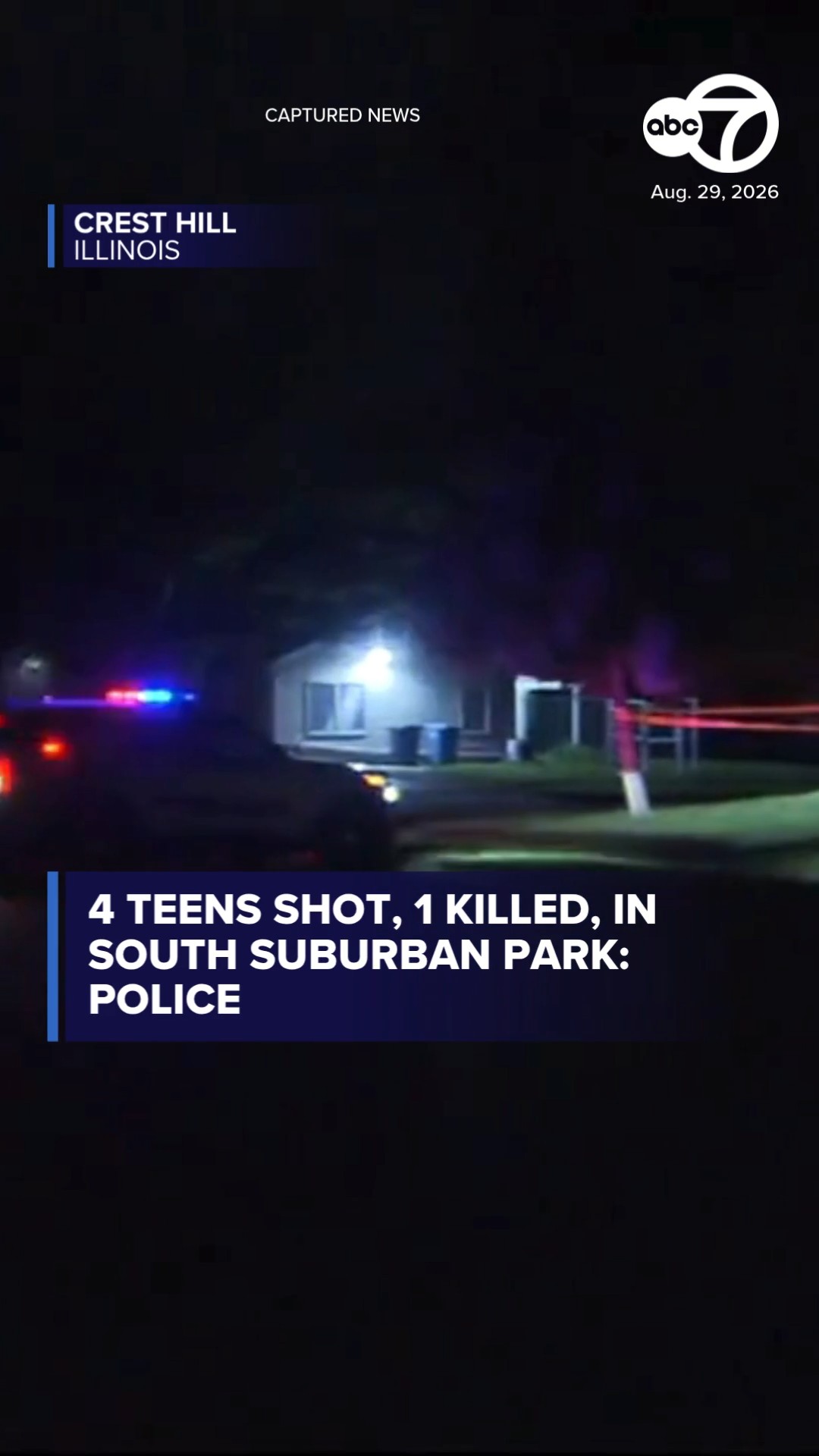 4 teens shot, 1 killed, in south suburban park: police