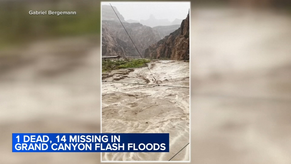 1 dead, several missing in Grand Canyon after flash flood: Officials