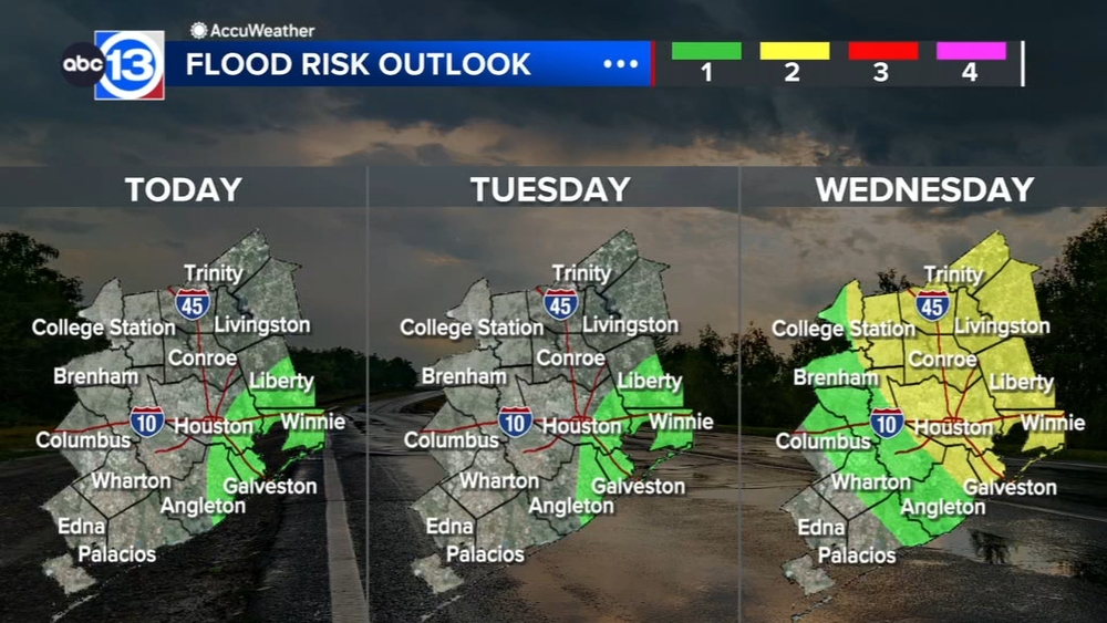 Tropical disturbance could bring heavy rain, street flooding Tuesday