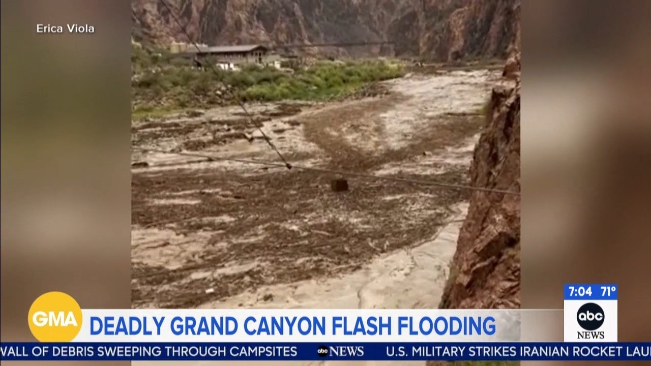 Grand Canyon braces for more storms after deadly flash flood