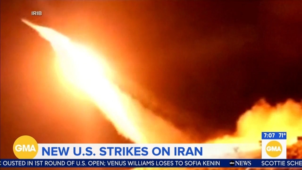 US strikes Iranian rocket launchers
