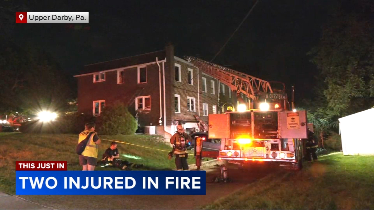 2 hurt after fire in Upper Darby Twp., Delaware County