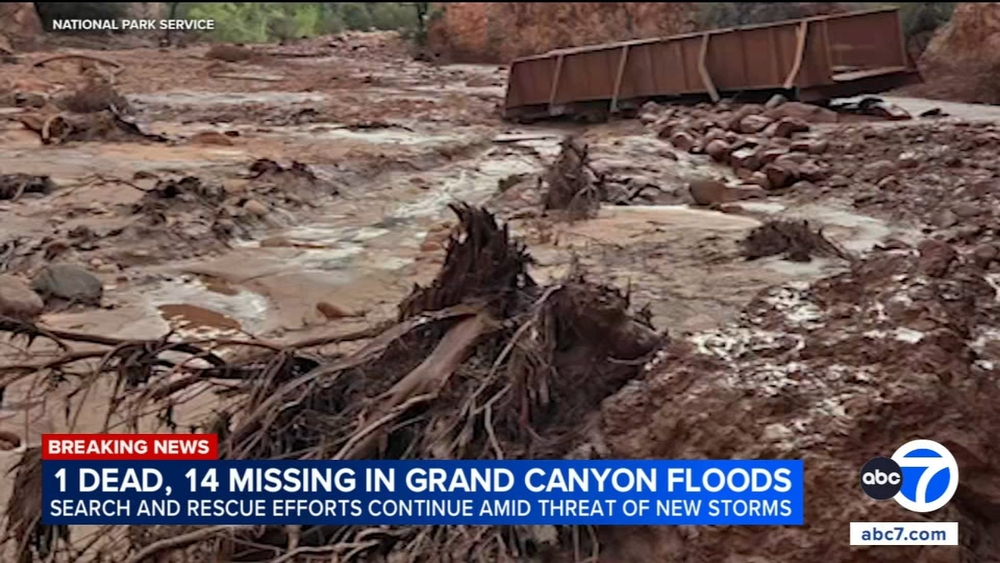 Grand Canyon flooding turns deadly, several still missing