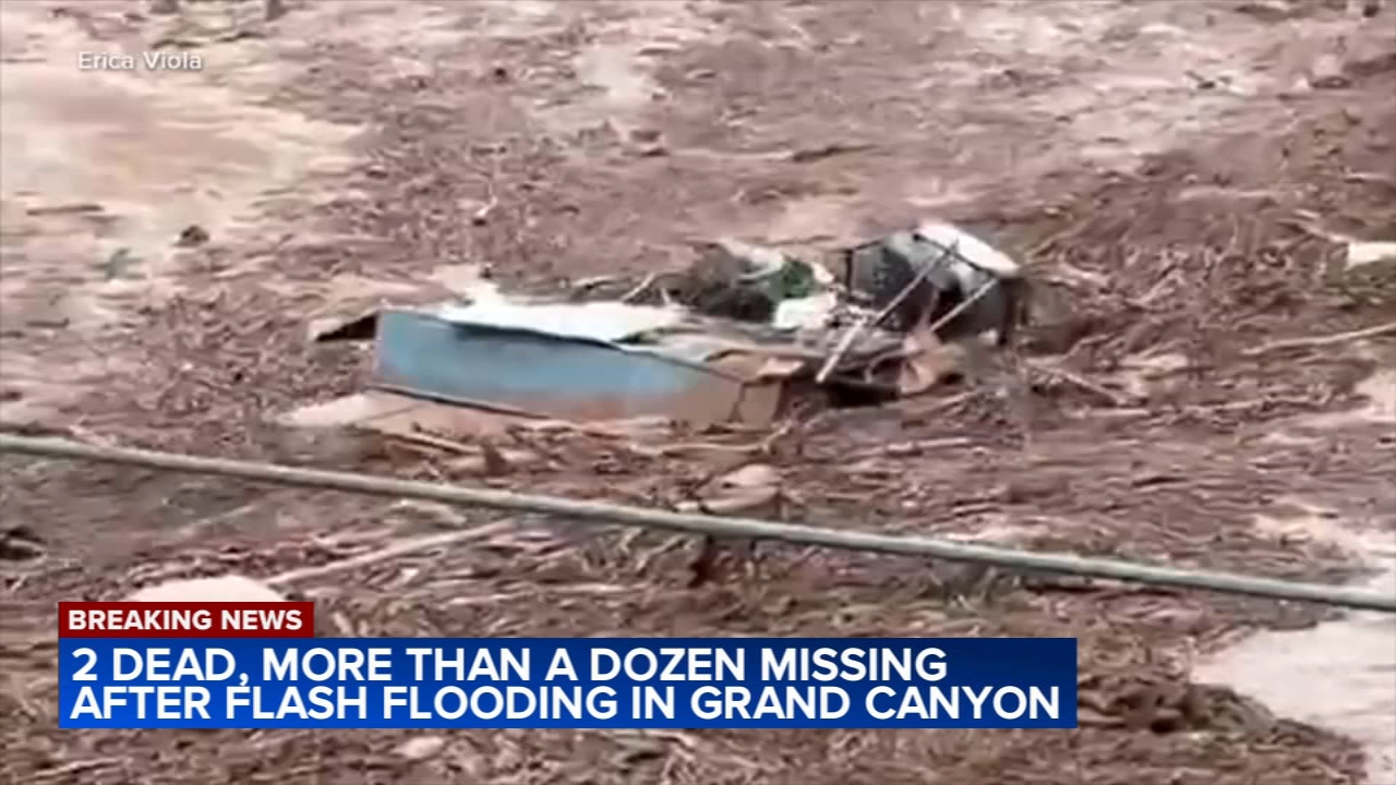 At least 2 dead in Grand Canyon flash flooding as urgent search for missing continues