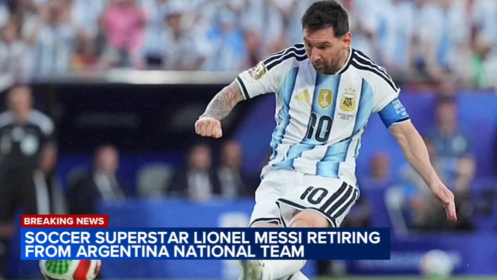 Lionel Messi says he's retiring from playing for Argentina