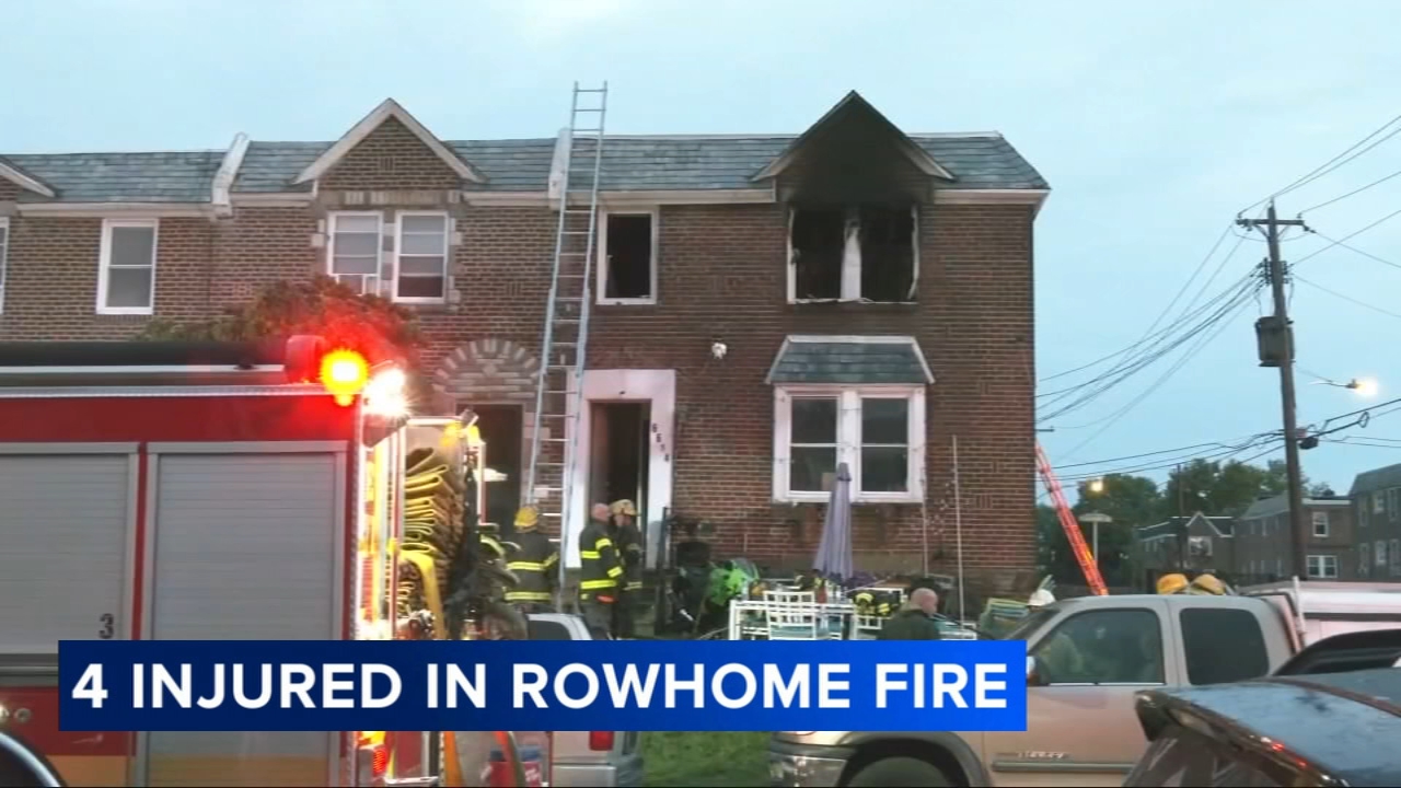 4 hurt, including 2 young children, after fire in Northeast Philadelphia